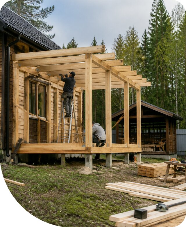 Строительство пристроек и построек на участке в Спасске-Дальнем