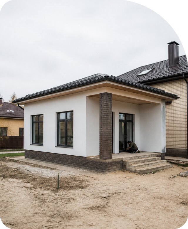 Строительство одноэтажной пристройки в Спасске-Дальнем от 465615 р. | РадиДОМА-Спс